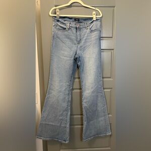 Express Light Denim Flare Jeans